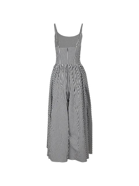 Faithfull the Brand Chiara gingham midi dress - Black - zdjęcie produktu nr 2