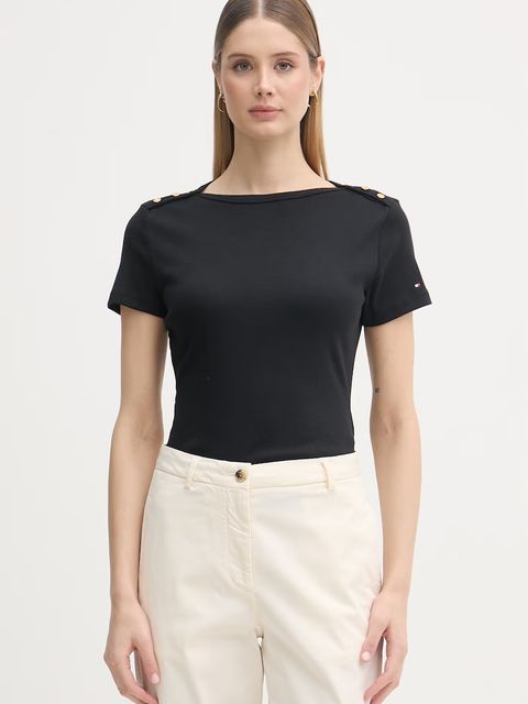 Tommy Hilfiger t-shirt damski bawełniany - zdjęcie produktu nr 2