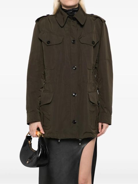 TOM FORD drawstring waist military jacket - Green