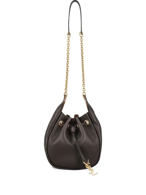 Saint Laurent Paris drawstring chain bucket bag - Brown - zdjęcie produktu nr 1