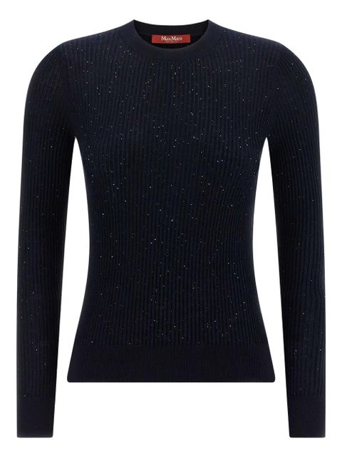 Max Mara Marabu sequin-embellished sweater - Blue - zdjęcie produktu nr 1