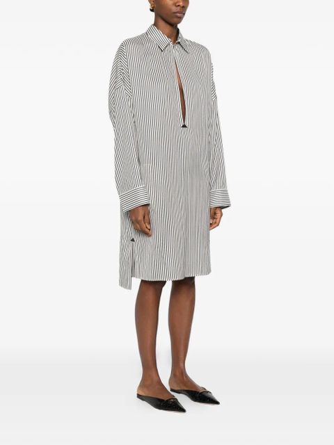 TOM FORD striped midi dress - White