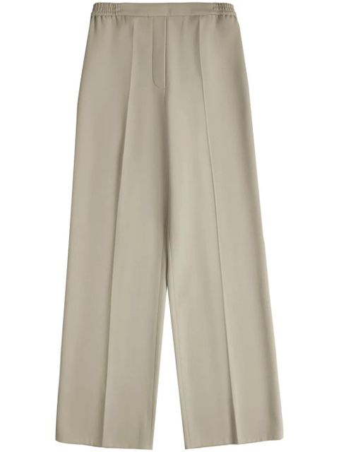 Tod's elasticated-waist straight-leg trousers - Neutrals - zdjęcie produktu nr 1