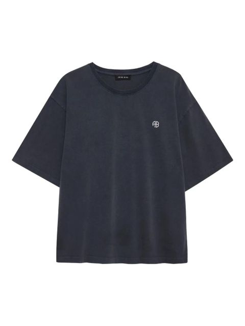 ANINE BING Rudy graphic-print T-shirt - Black - zdjęcie produktu nr 1