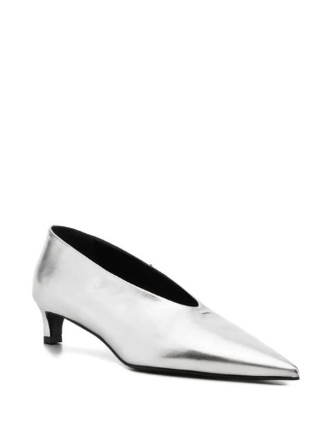 Jil Sander 40mm leather pumps - Grey