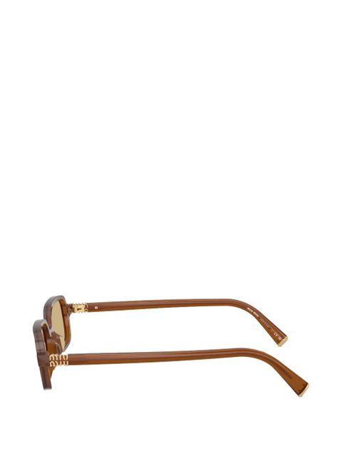 Miu Miu Eyewear rectangle-frame sunglasses - Brown