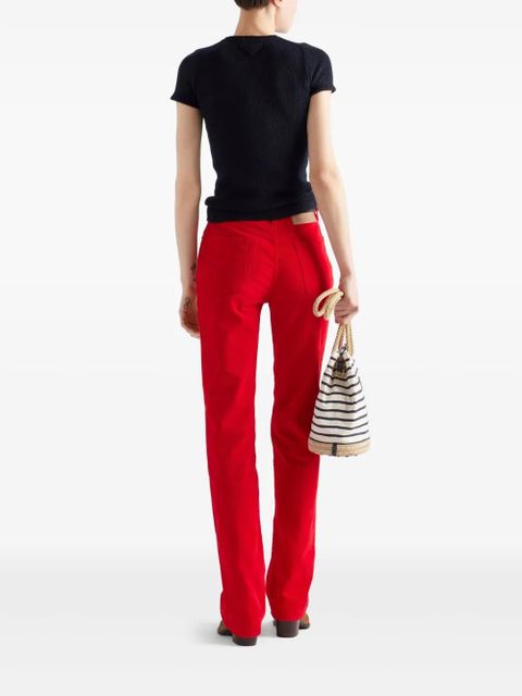 Prada corduroy trousers - Red