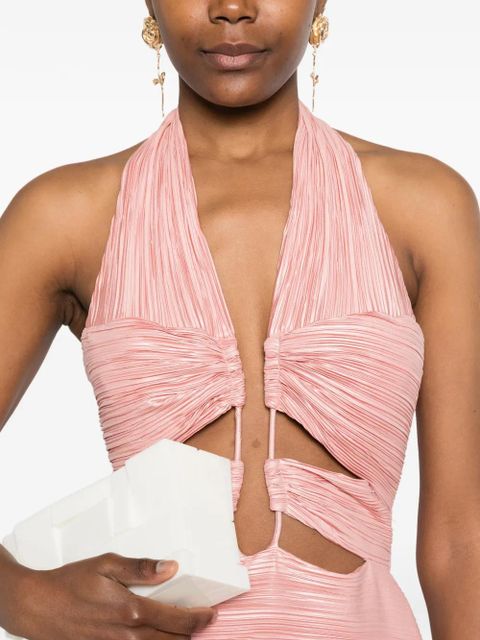 Cult Gaia cutout halterneck dress - Pink