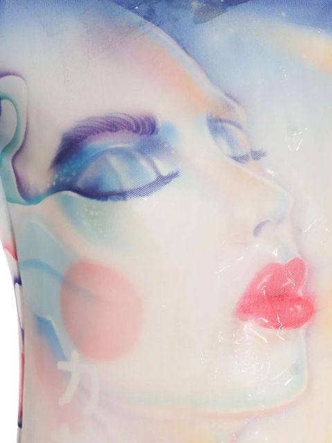 Casablanca graphic-print long-sleeve top - White - zdjęcie produktu nr 2