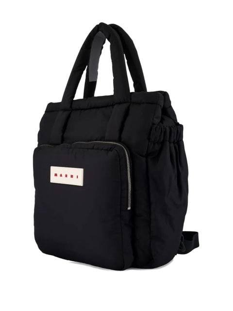 Marni Puff East/West backpack - Black