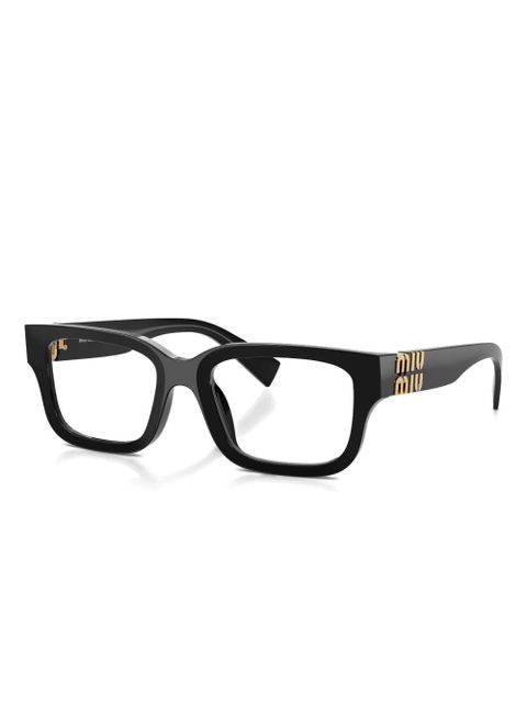 Miu Miu Eyewear square-frame glasses - Black - zdjęcie produktu nr 2