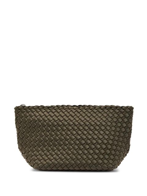NAGHEDI medium Portofino woven makeup bag - Green - zdjęcie produktu nr 1