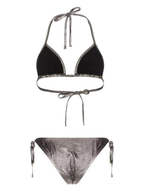 Balmain tie triangle bkini set - Silver - zdjęcie produktu nr 2