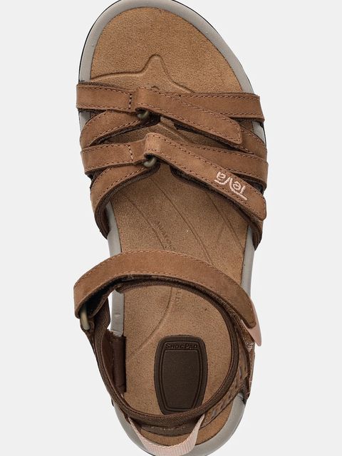 Teva sandały Tirra Leather damskie kolor brązowy 4177-HYBR