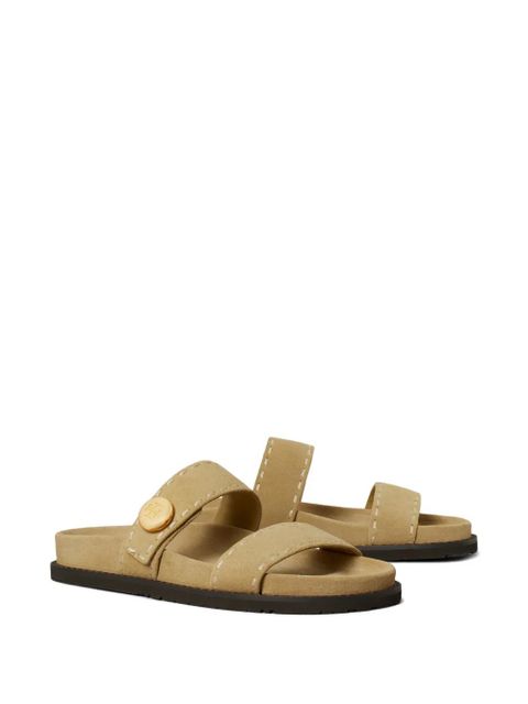 Tory Burch button strap slide sandal - Neutrals - zdjęcie produktu nr 2