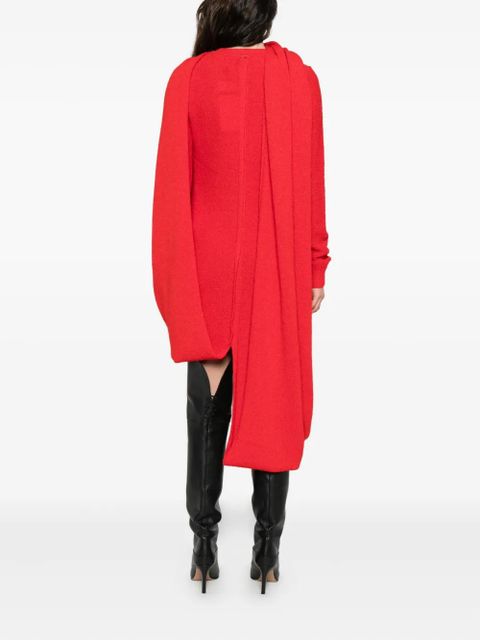 Sportmax cut-out long-sleeve maxi dress - Red