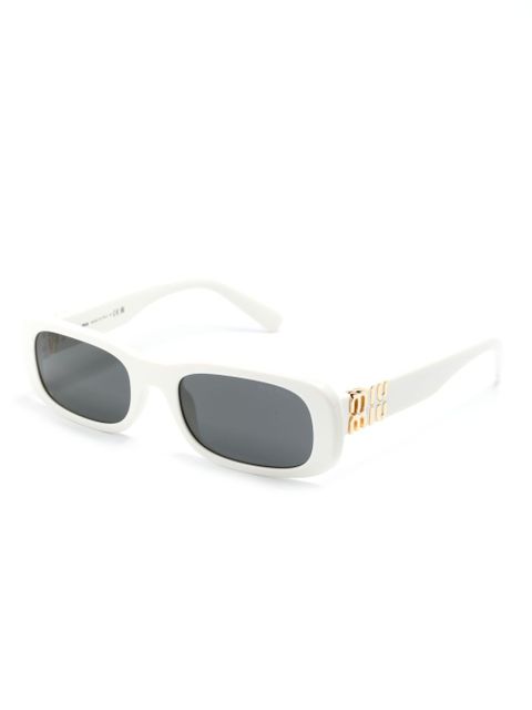 Miu Miu Eyewear Miu Glimpse rectangle-frame sunglasses - White - zdjęcie produktu nr 2