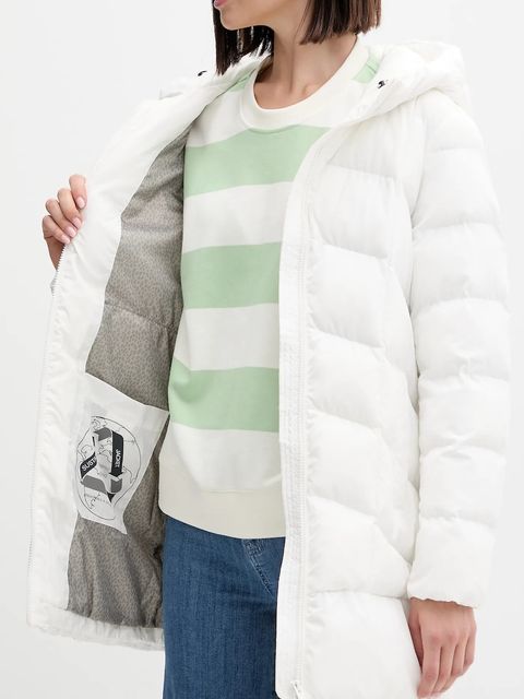 Geox kurtka ANYLLA kolor biały zimowa oversize W4628Q T3144