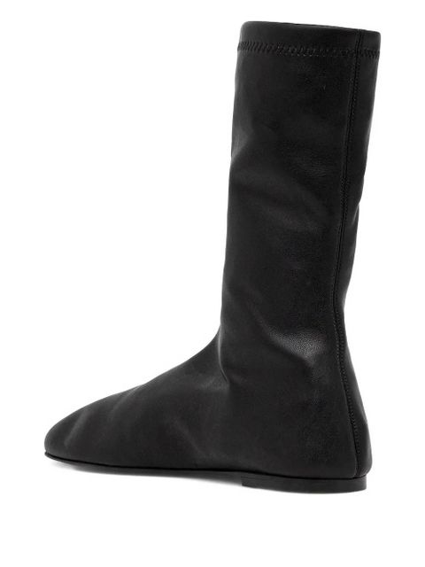 Proenza Schouler Tee leather sock boots - Black