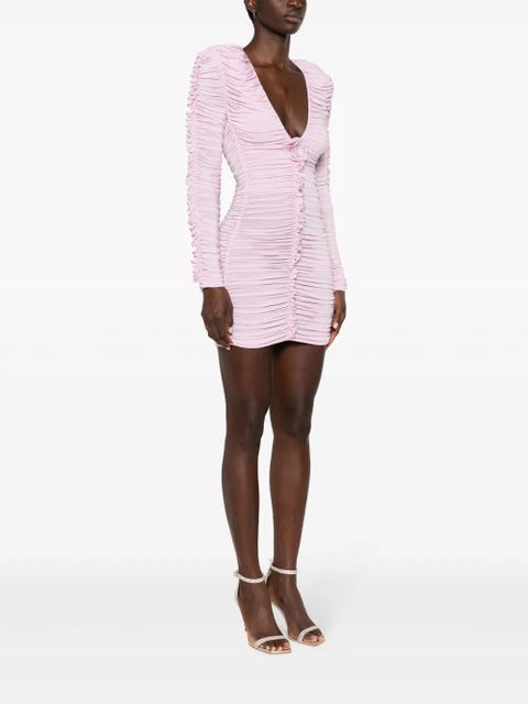 Magda Butrym floral-appliqué minidress - Pink