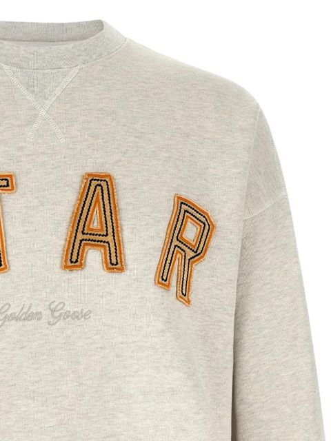 Golden Goose letters-patch sweatshirt - Neutrals