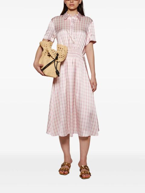 LOEWE smocking detail shirt dress - White - zdjęcie produktu nr 2