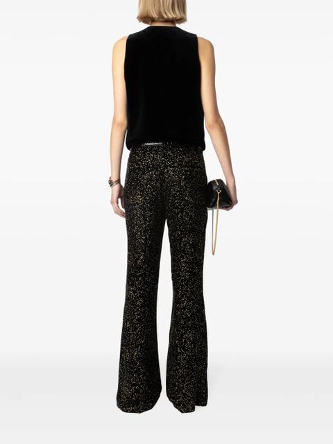 Zadig&Voltaire Emaux velvet vest - Black