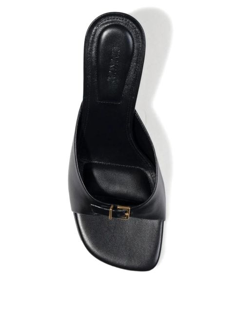 Simkhai 65mm Carey chain-detail leather sandals - Black