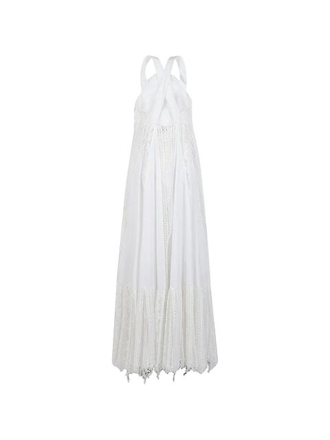 LOEWE lace-detail maxi dress - White - zdjęcie produktu nr 2