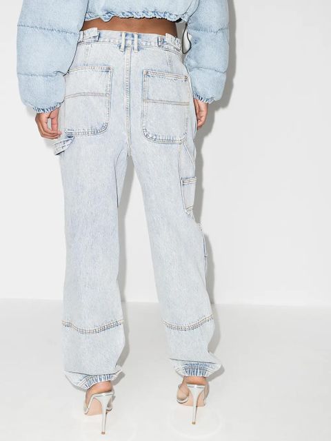 Alexander Wang wide-leg panelled jeans - Blue - zdjęcie produktu nr 2