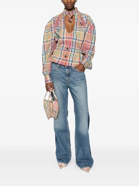 Vivienne Westwood plaid button front top - Neutrals - zdjęcie produktu nr 2