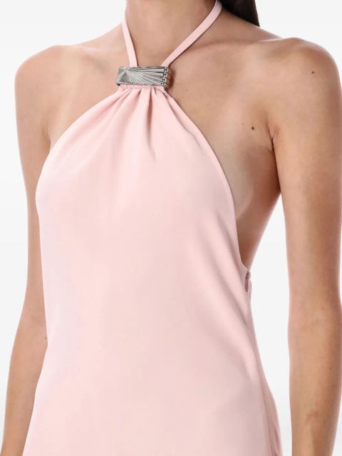 The Attico halter-neck clasp maxi dress - Pink