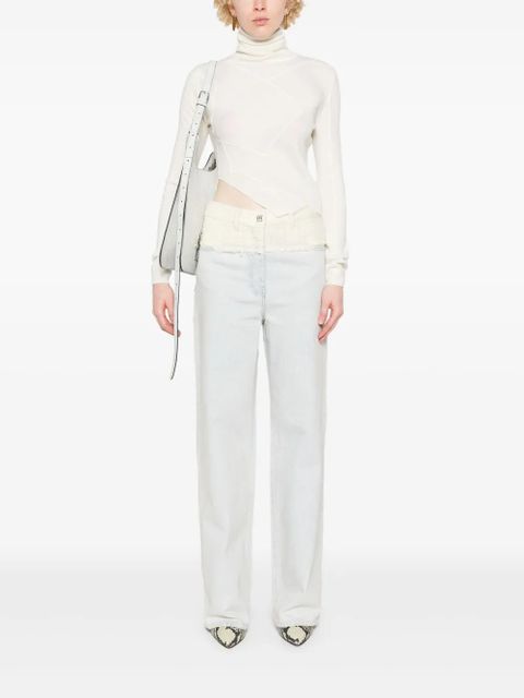 MM6 Maison Margiela single-stitch logo sweater - White - zdjęcie produktu nr 2