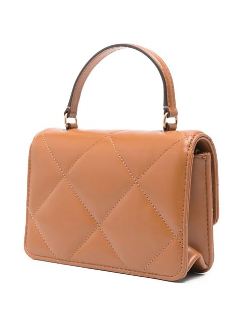 Tory Burch mini Kira diamond-quilted tote bag - Brown