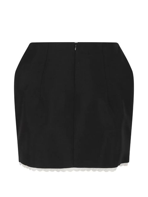 Magda Butrym lace trim skirt - Black - zdjęcie produktu nr 2