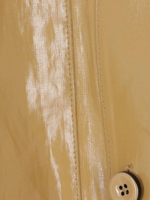 Jil Sander coated linen jacket - Brown