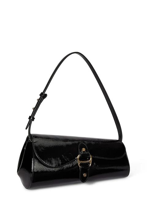 Lauren Ralph Lauren torebka skórzana kolor czarny 431P04068 - zdjęcie produktu nr 2