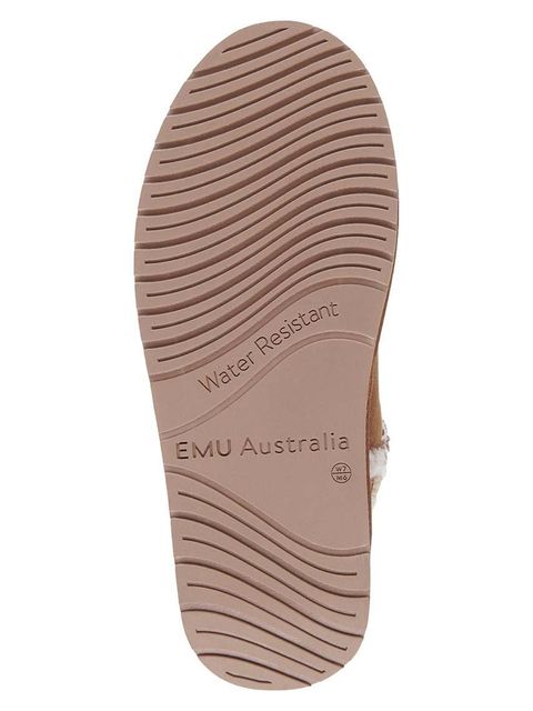 Emu Australia śniegowce zamszowe Stinger Knit Flatform kolor brązowy W13143.CHES