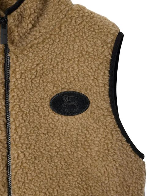 Burberry cropped fleece gilet - Neutrals - zdjęcie produktu nr 2