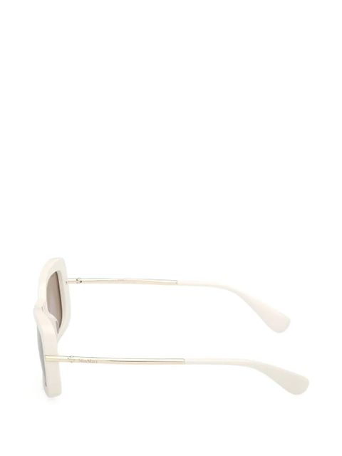Max Mara Eyewear rectangle-frame sunglasses - White