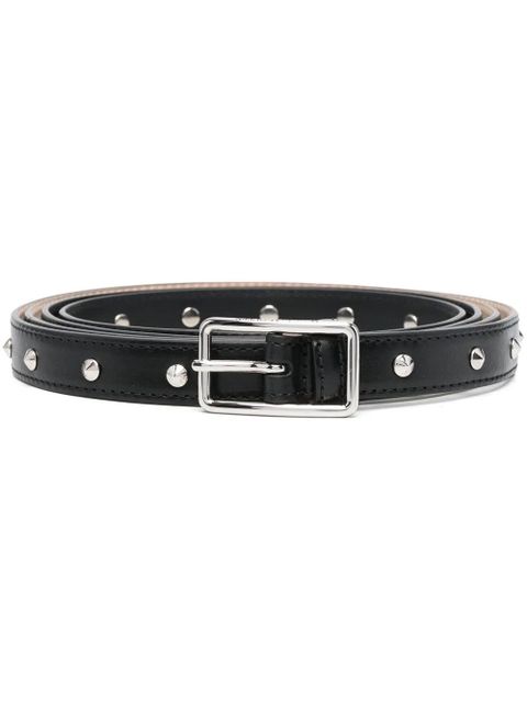 Alexander McQueen long studded belt - Black - zdjęcie produktu nr 1