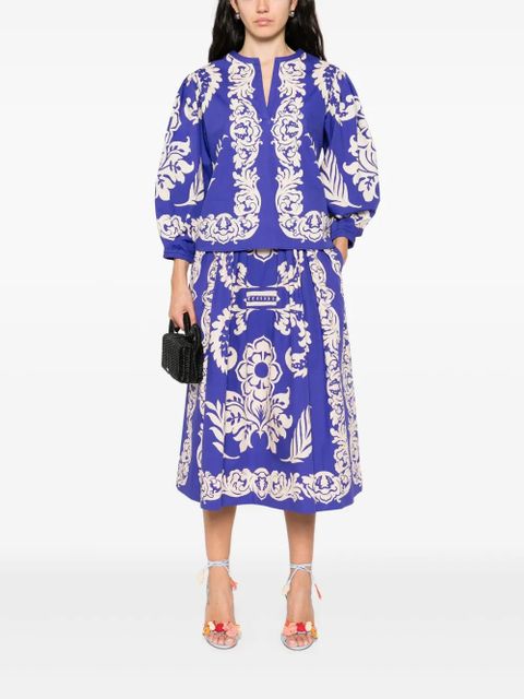 ETRO printed midi skirt - Blue - zdjęcie produktu nr 2