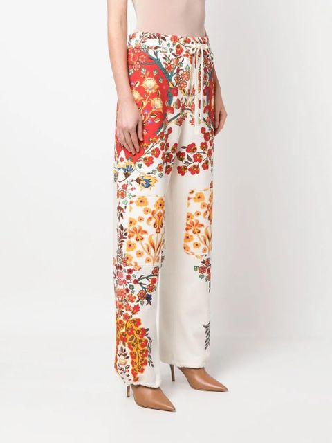 ETRO floral-print track pants - White