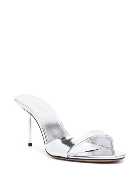 Paris Texas Lidia 70mm leather mules - Silver - zdjęcie produktu nr 2