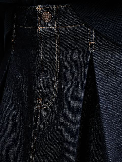 Calvin Klein Jeans spódnica jeansowa kolor granatowy mini rozkloszowana LV047C717G