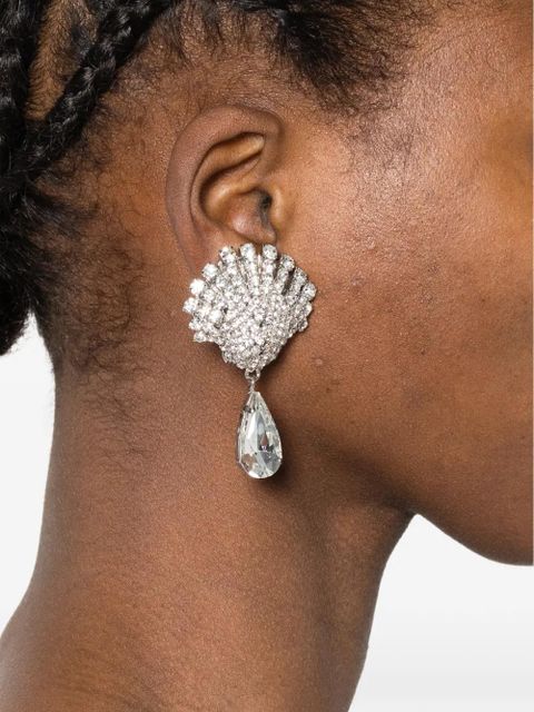 Alessandra Rich shell drop earrings - Silver - zdjęcie produktu nr 2