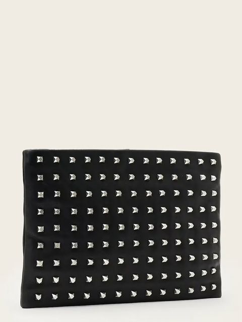 AllSaints kopertówka skórzana kolor czarny W614XD