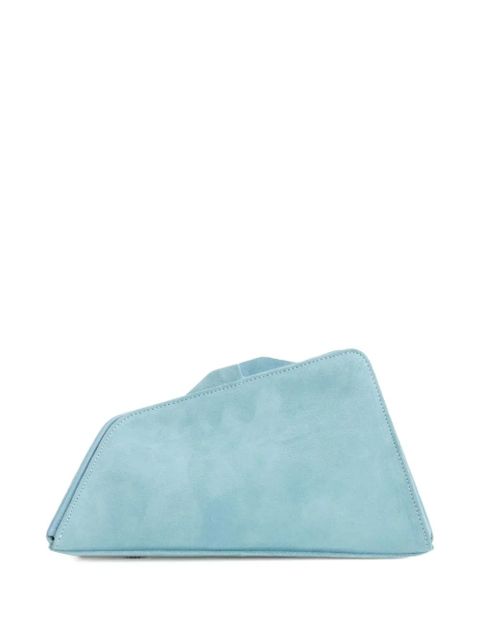 The Attico 8.30 suede clutch bag - Blue