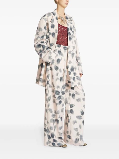 DRIES VAN NOTEN pleated wide-leg trousers - Neutrals