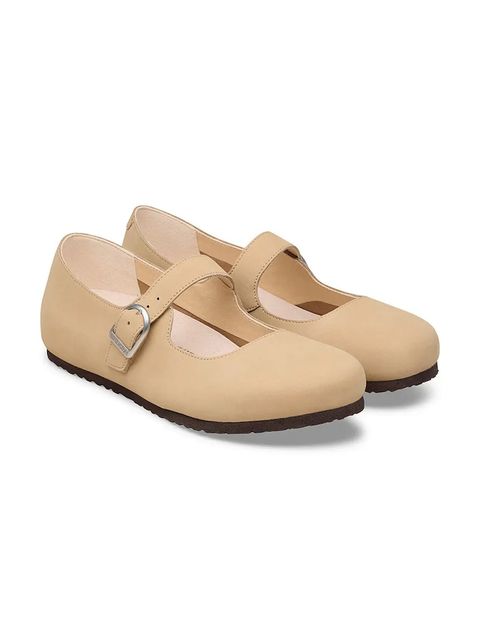 Birkenstock baleriny skórzane Santa
